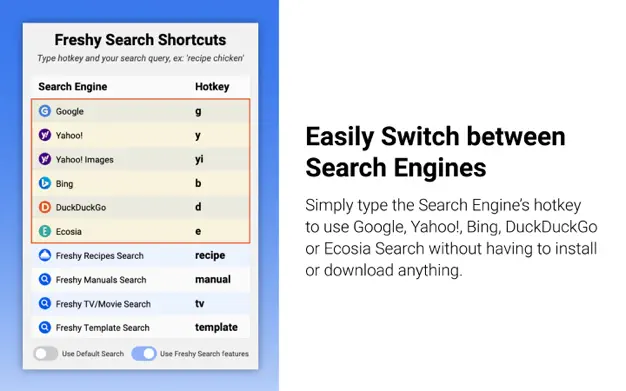 Freshy Search Interface