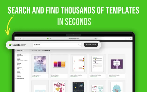 Template Search Interface